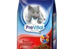 другой Сухой корм для кошек PreVital с говядиной и овощам корм для кошек